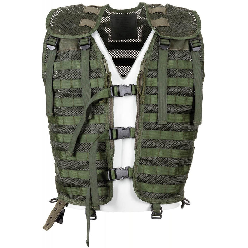 Original niederländische Militärweste, nur grüne taktische Kampfausrüstung, Molle-System