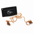 Originales deutsches Militär-In-Ear-Gehörschutz-Ohrstöpsel-Etui in Orange