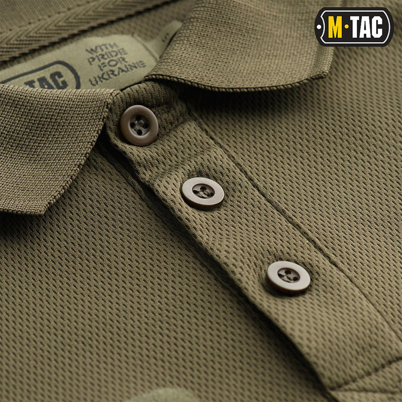 M-TAC Poloshirt im Militärstil, atmungsaktiv, leicht, taktische Unterwäsche, Oliv