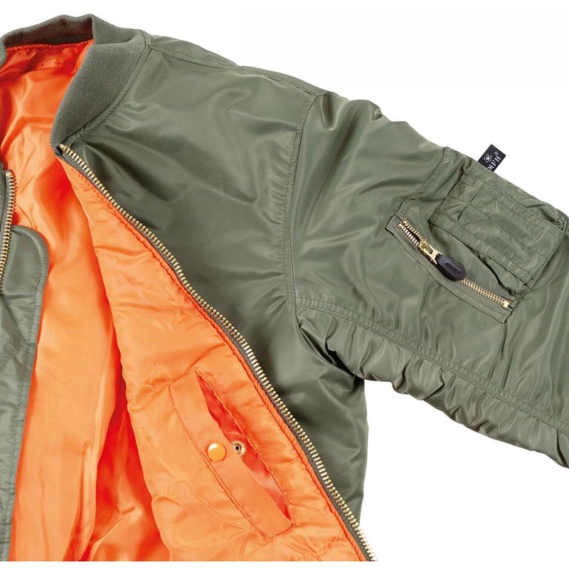 US Militär Stil MA1 Bomberjacke Luftwaffe Truppen winddicht warm oliv