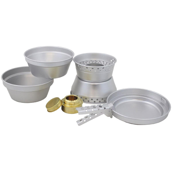 MFH PREMIUM Kochset Aluminium Leichtgewicht Outdoor Camping Kochgeschirr Kochgeschirr Brenner