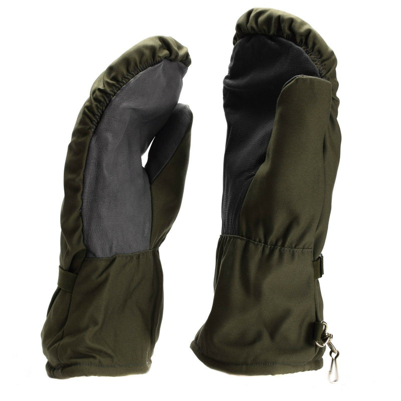 Original Bundeswehr Fäustlinge in olivgrauem Camouflage BW Militär Kampfhandschuhe