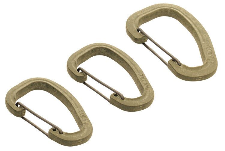 Original Wildo Zubehör Karabiner Set OD 3-teilig Leichte, stabile Clips