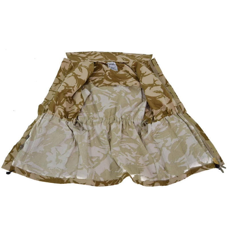 Original britische Armee Jacke Smock Wüste Camouflage Ripstop Parka Militär Ausgabe NEU