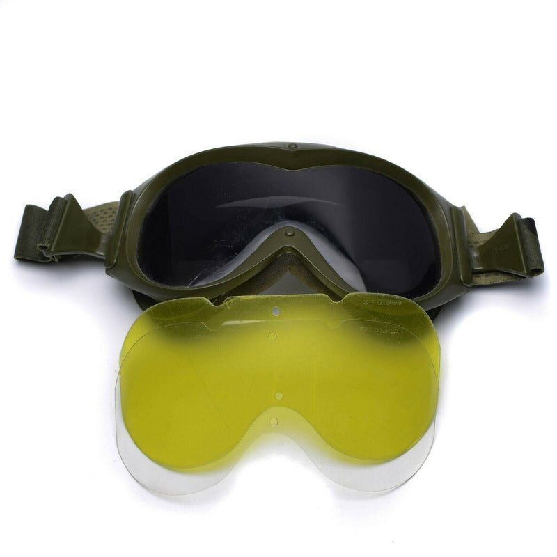 Echte Panzerschutzbrille der französischen Armee, Augenschutz, Militär, Sonne, Sand, Wind