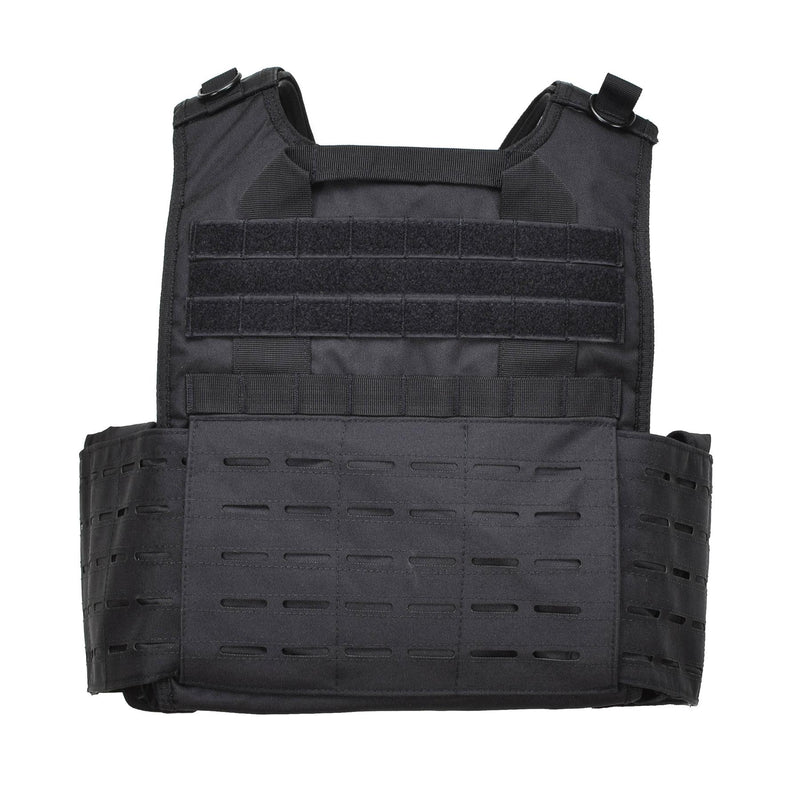 MIL-TEC LASER CUT taktischer Plattenträger für den Kampf Militärweste Molle komprimierbar Schwarz