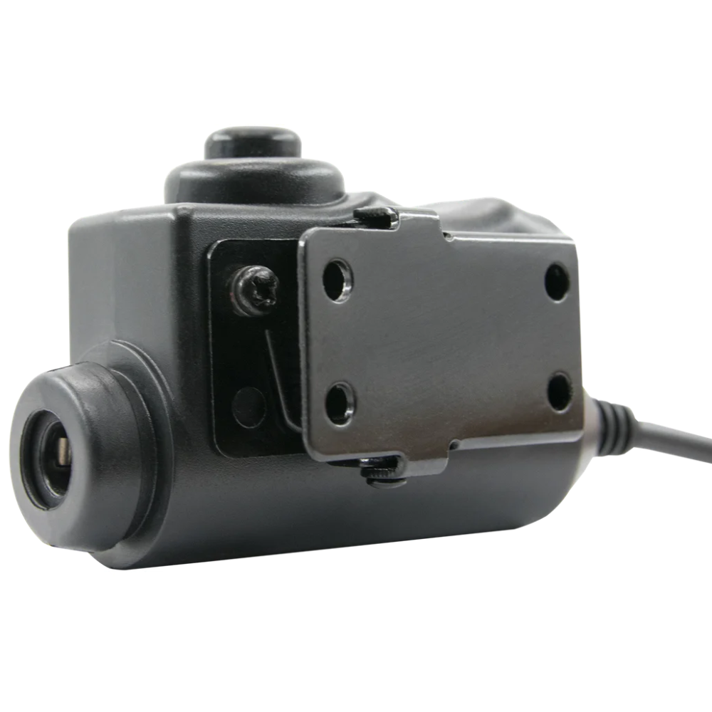 EARMOR M51 PTT-Kommunikationsadapter Kenwood 2-Pin-Funkanschluss Schwarz