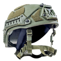 Šestan-Busch BK-ACH-HC Moderner ballistischer Helm mit hohem Schnitt, Seitenschienen der Stufe IIIA
