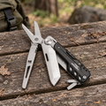 TAC MAVEN Odin Camping Multitool Schere 440 Edelstahl Taschenwerkzeug Schwarz