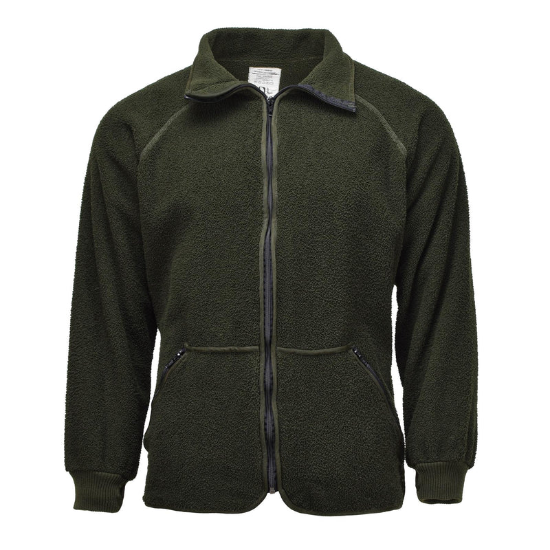 Original niederländische Militär-Fleecejacke, warme, weiche Thermo-Sportbekleidung für kaltes Wetter