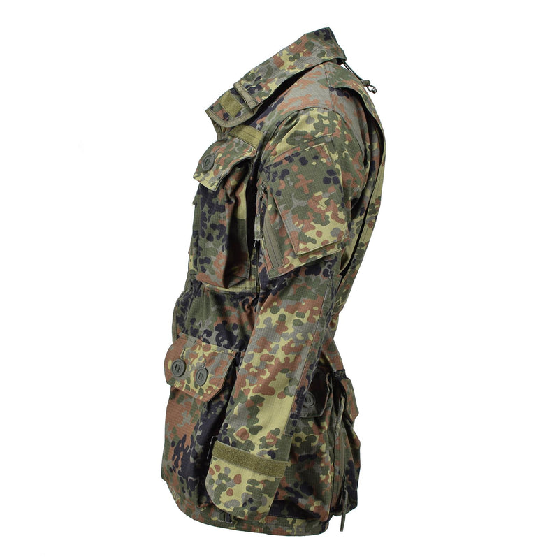TACGEAR Marke Militärischen stil kommando smock jacke full-zip ripstop flecktran