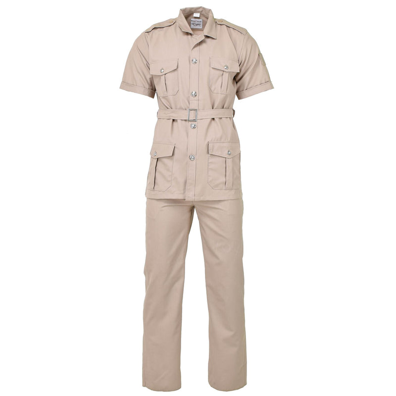 Original französisches Militärhemd der Fremdenlegion, khakifarben, kurze Ärmel, NEU