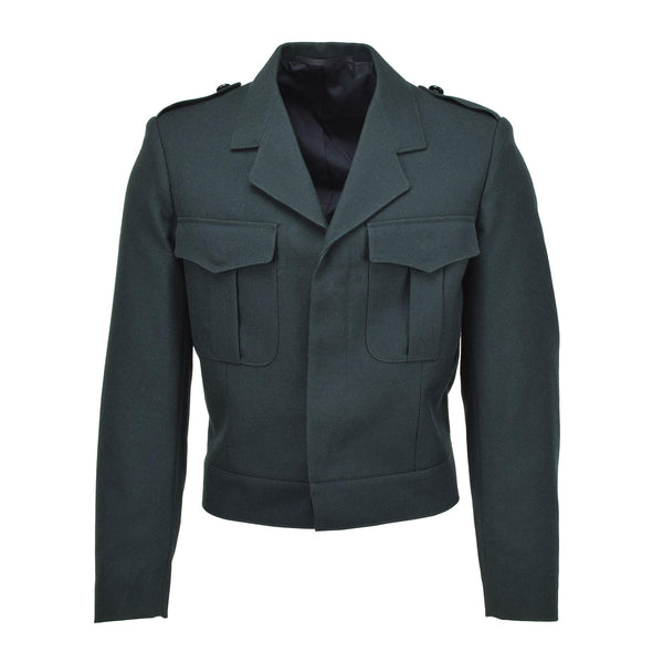 Original belgische Armee Bluse Jacke Feldtruppen lässig Wolle Blouson grün NEU