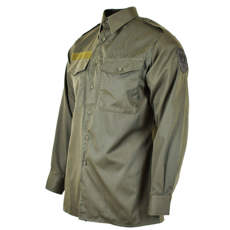 Original Österreichisches Bundesheer Hemd M65 OD Militär Kampf Langarm Olive BDU NEU