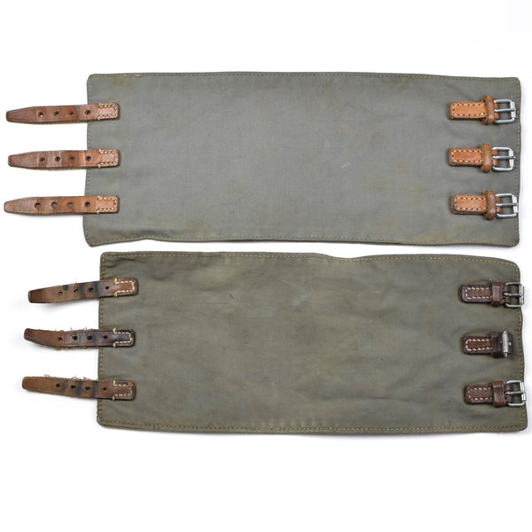 Original österreichische Armee M58 Beingamaschen. Vintage Militärüberschussgamaschen