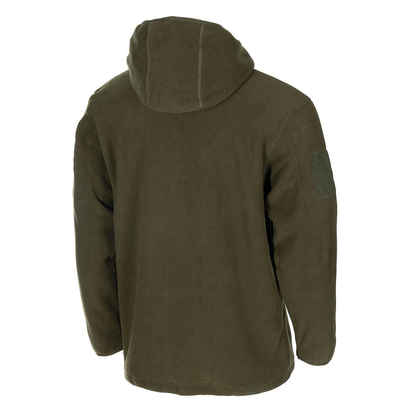 MFH Militär-Stil Oliv Kapuzenpullover Fleecejacke taktische Armee durchgehender Reißverschluss Wandern NEU