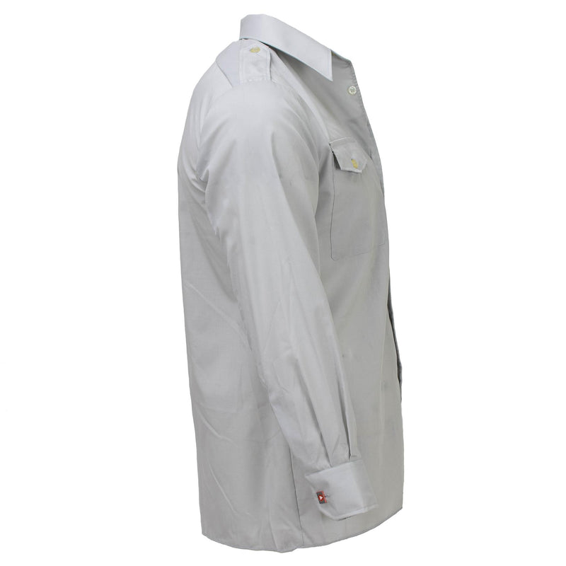 Original Österreichisches Bundesheer klassische Hemden grau langarm leichte Uniform NEU