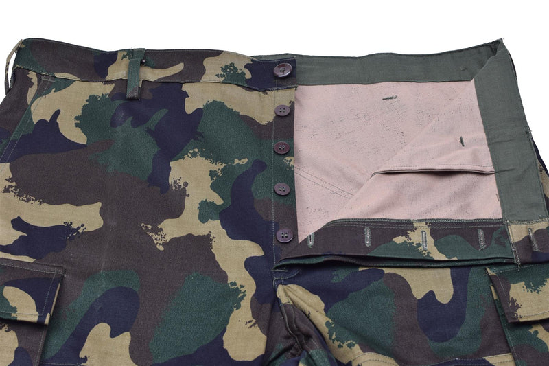 Original ungarische Feldtruppenhose M1990 Woodland Camo verstärkt NEU