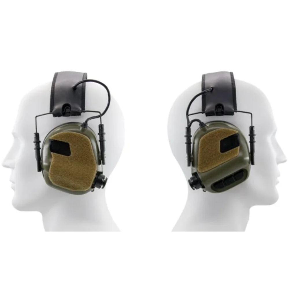EARMOR S14 Ersatz-Klett-Patch-Set M31 M32 Headsets Schwarz