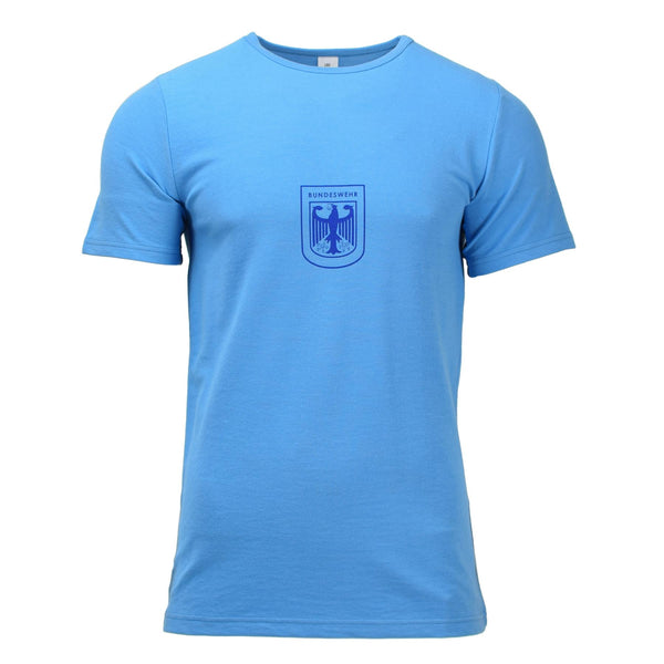 Leo Kohler Army Sport T-Shirt kurzarm leichtes BW Adler Hemd blau
