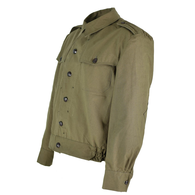 Original bulgarische Feldtruppen-Canvas-Ike-Jacke aus Militär-Überschuss