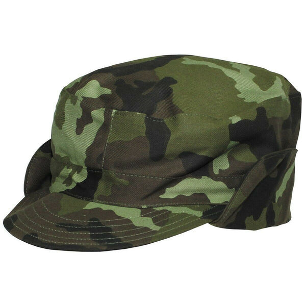 Original tschechische Militär M95 Waldtarn Feldkampfmütze Nackenschutz Neu