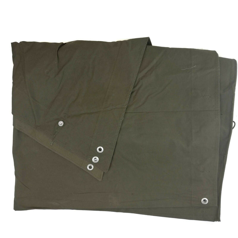 Original schwedischer Armee-Halbzeltbahn-Poncho, Oliv, Überschuss