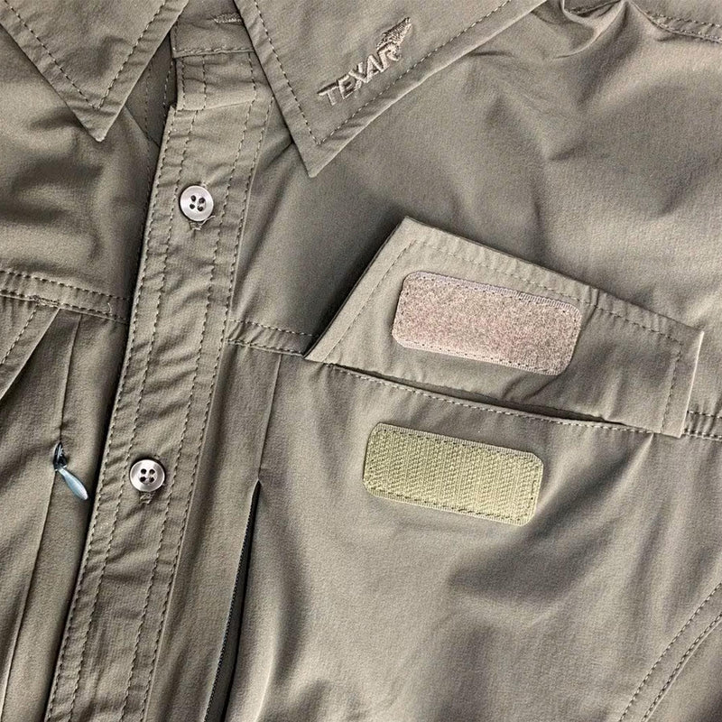 TEXAR Langarm Militärhemd Slim Fit Strapazierfähiges Kleidungsstück Klassische Armeehemden