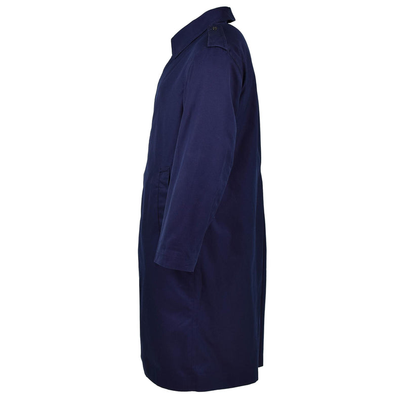 Echter französischer Militär-Regenmantel der Army Air Force, Trenchcoat, blau, wasserdicht