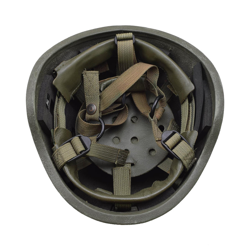 Original italienischer Militärhelm Ballistics TP OD grün mit Abdeckung für taktischen Kampf