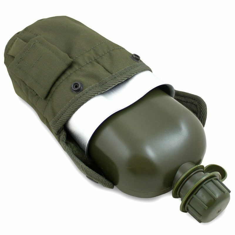 Feldflasche M1 im US Army-Stil mit Deckel und Alice-Clips US-Militär