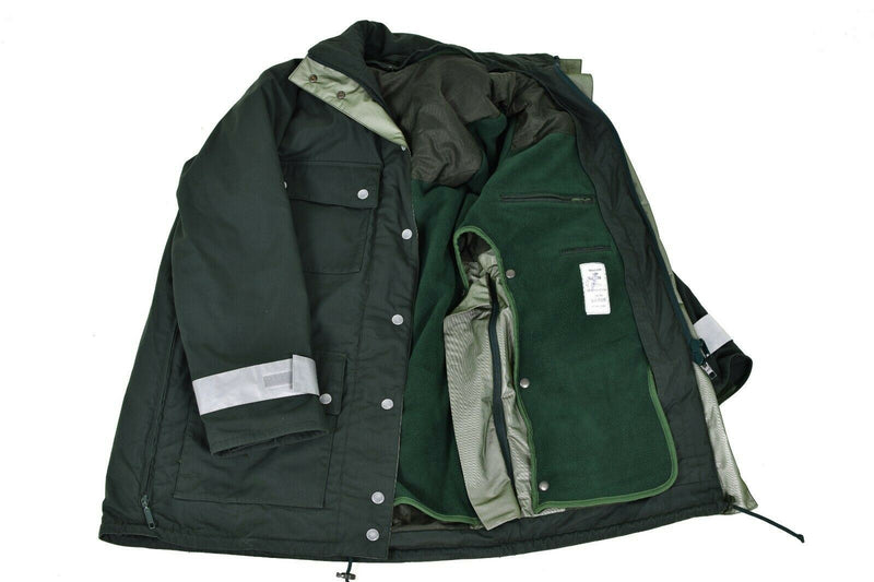 Echte deutsche Polizeijacke GoreTex grün wasserdicht BGS Parka Grenzschutz