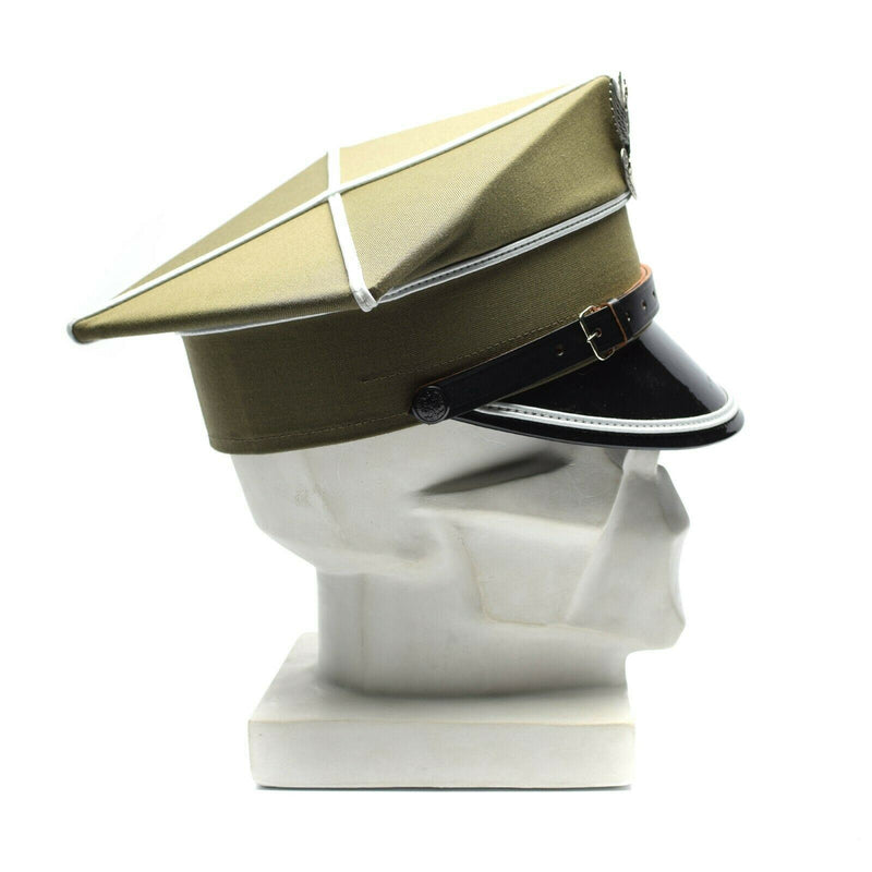 Original polnische Militär-Schirmmütze, polnischer Armeeoffizier, mit Adlerkokarde, NEU
