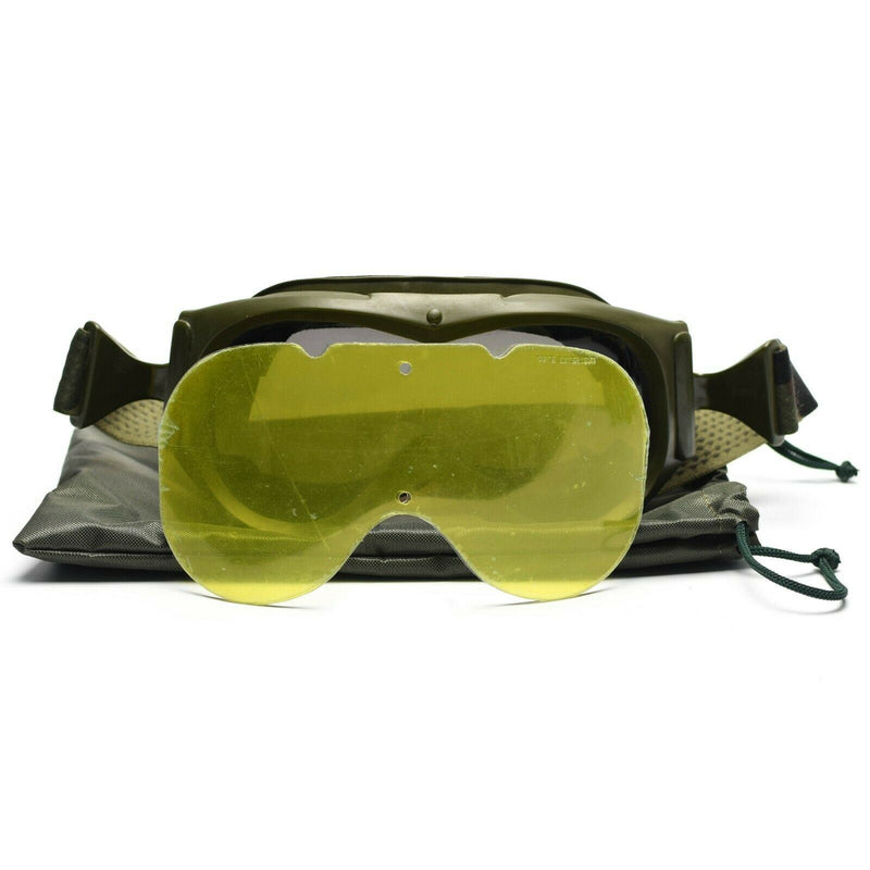 Echte Panzerschutzbrille der französischen Armee, Augenschutz, Militär, Sonne, Sand, Wind