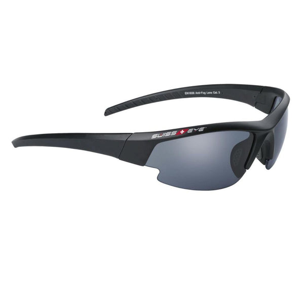 SWISS EYE Ballistische Schießbrille aerodynamische verstellbare gummierte Bügel