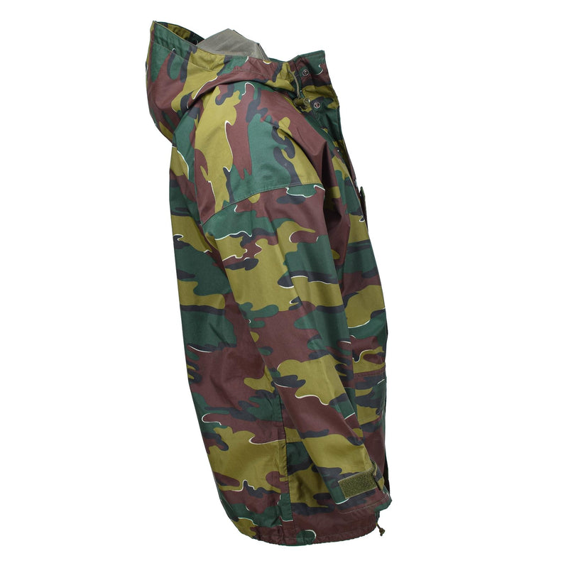 Original belgische Militär-Regenjacke mit Jigsaw-Tarnung, Seyntex-Regenmantel