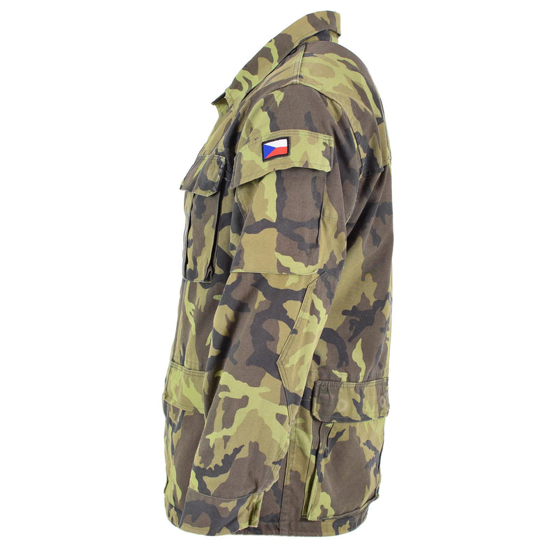 Original tschechische Armee Truppen Feldjacke Blatt Camouflage Muster Parka Militär Überschuss
