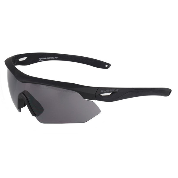 SWISS EYE Schutzbrille Schießbrille Winkel verstellbar 3 Farbgläser taktisches Etui