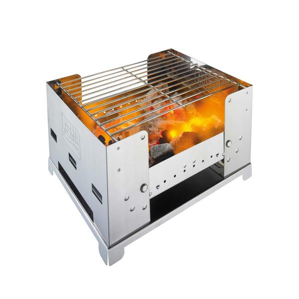 ESBIT Brand BBQ Holzkohlegrill zusammenklappbar kompaktes Outdoor Picknick Essen Kochset