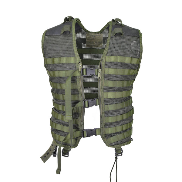 Original niederländische Militärweste, nur grün, taktischer Kampf, verstärkte Schultern
