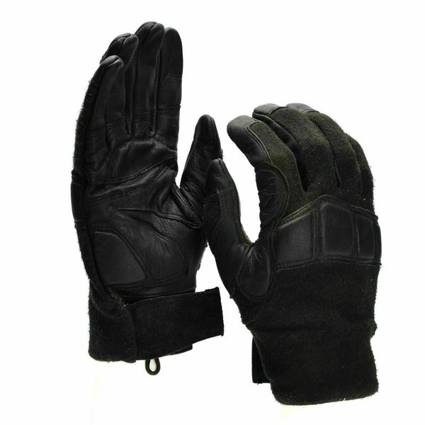 Original österreichische Bundesheer Kampftaktikhandschuhe Leder Nomex Militärhandschuhe