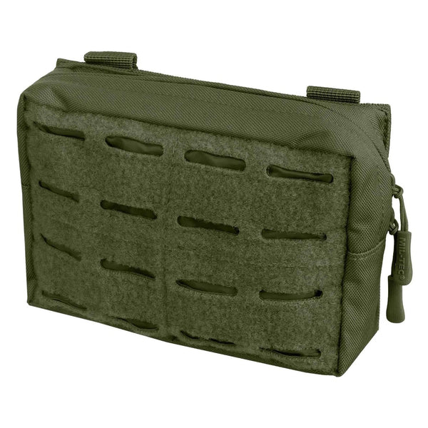 MIL-TEC lasergeschnittene Mehrzweck-Gürteltasche aus Molle-Gurtband, taktische Tasche, klein, oliv
