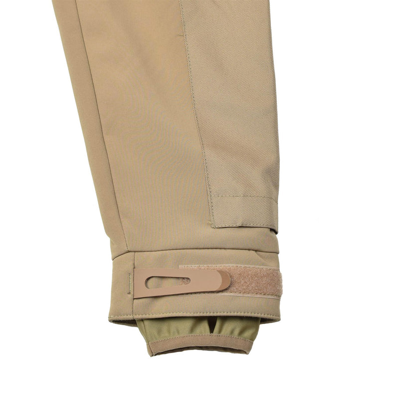 MIL-TEC winddichte Wanderjacke Softshell sturmfeste Reißverschlüsse Fleecefutter Coyote