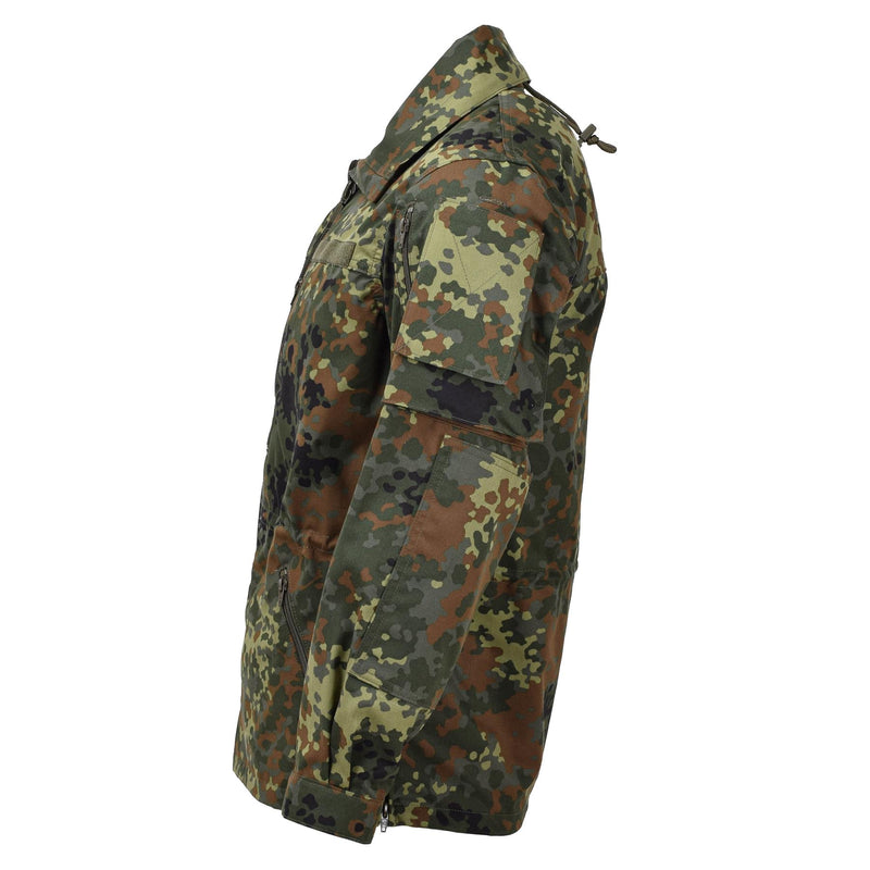 Leo Kohler Army Tactical Flectarn Camo Jacke mit Reißverschluss Feldkampf verstellbar