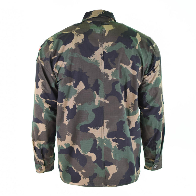 Echtes ungarisches Armeehemd M90 4-farbiges Camouflage Langarm Militär NEU