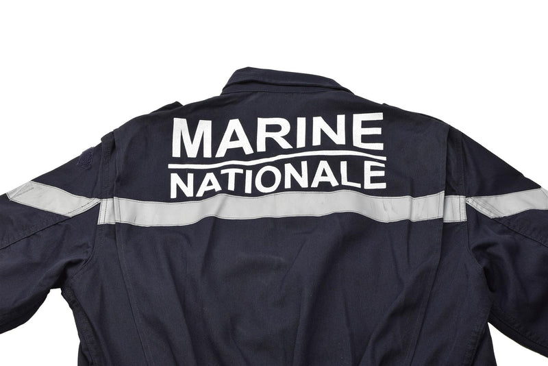 Original französischer Marine-Overall, thermostabiler Marine-Overall, einfarbig, dunkelblau, NEU