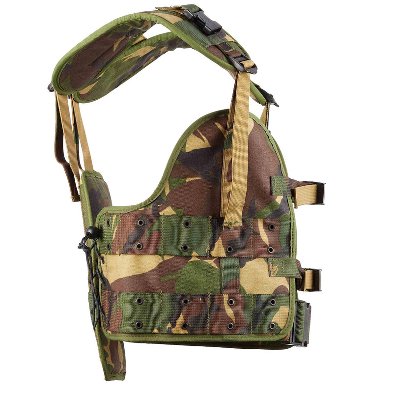 Original niederländisches militärisches taktisches Westenset Woodland altes Modell Alice Clip-Beutel
