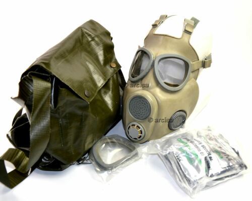 Militärische Gasmaske M-10 der tschechischen tschechoslowakischen Armee. Neues komplettes Set. CZ-Gasmaske M10