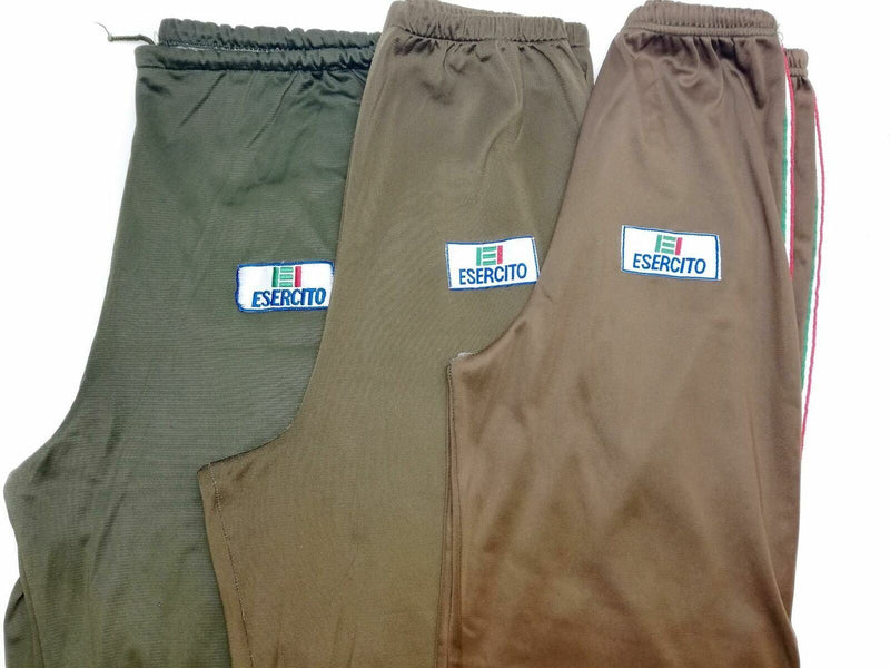 Original italienische Armee Trainingsanzug Hose Militär Sport Vintage Unterteile