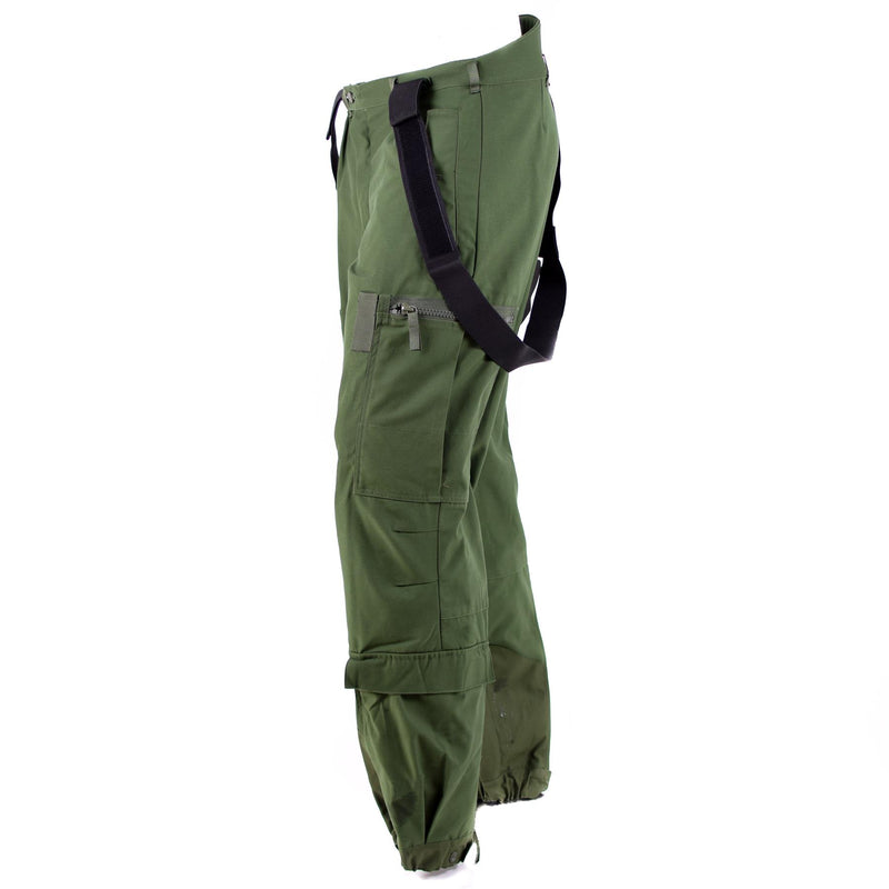 Original schwedische Thermo-Tankerhose M90 ​​Olive BDU Hose mit Hosenträgern Overall NEU